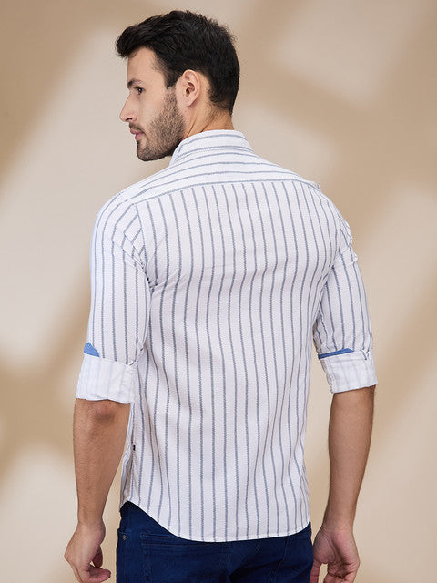 Parx White Casual Shirts