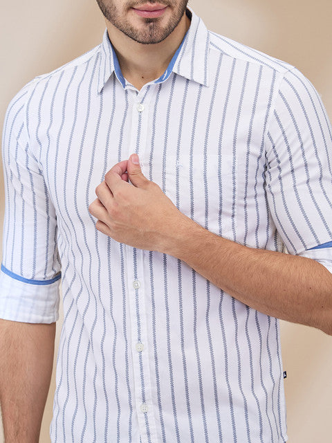 Parx White Casual Shirts