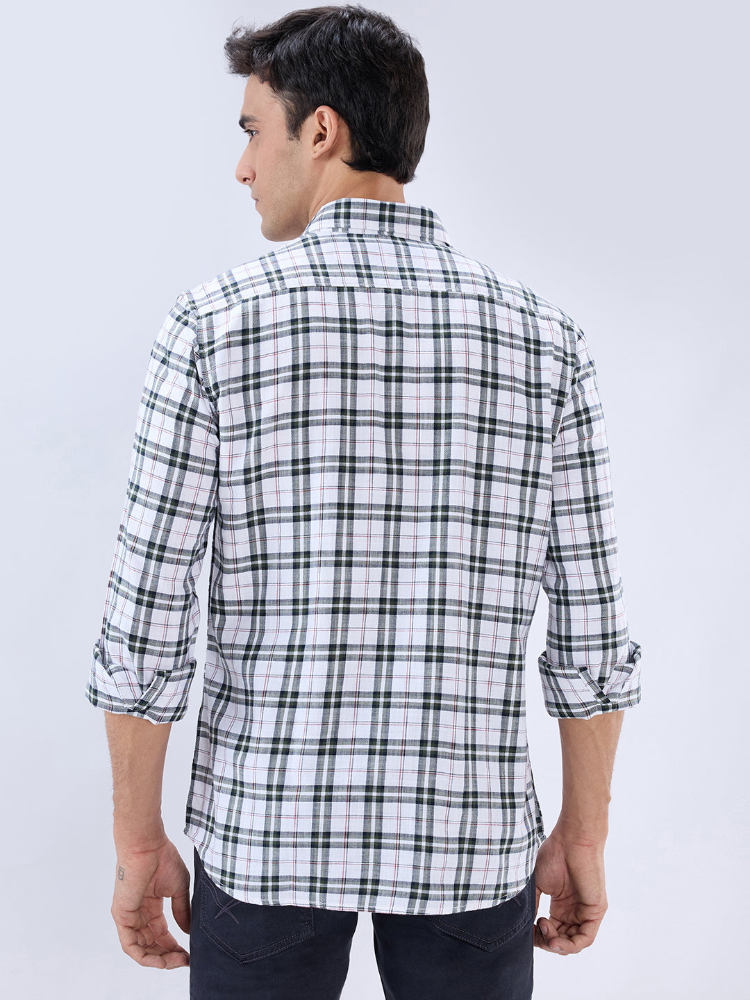 Parx Green Casual Shirt