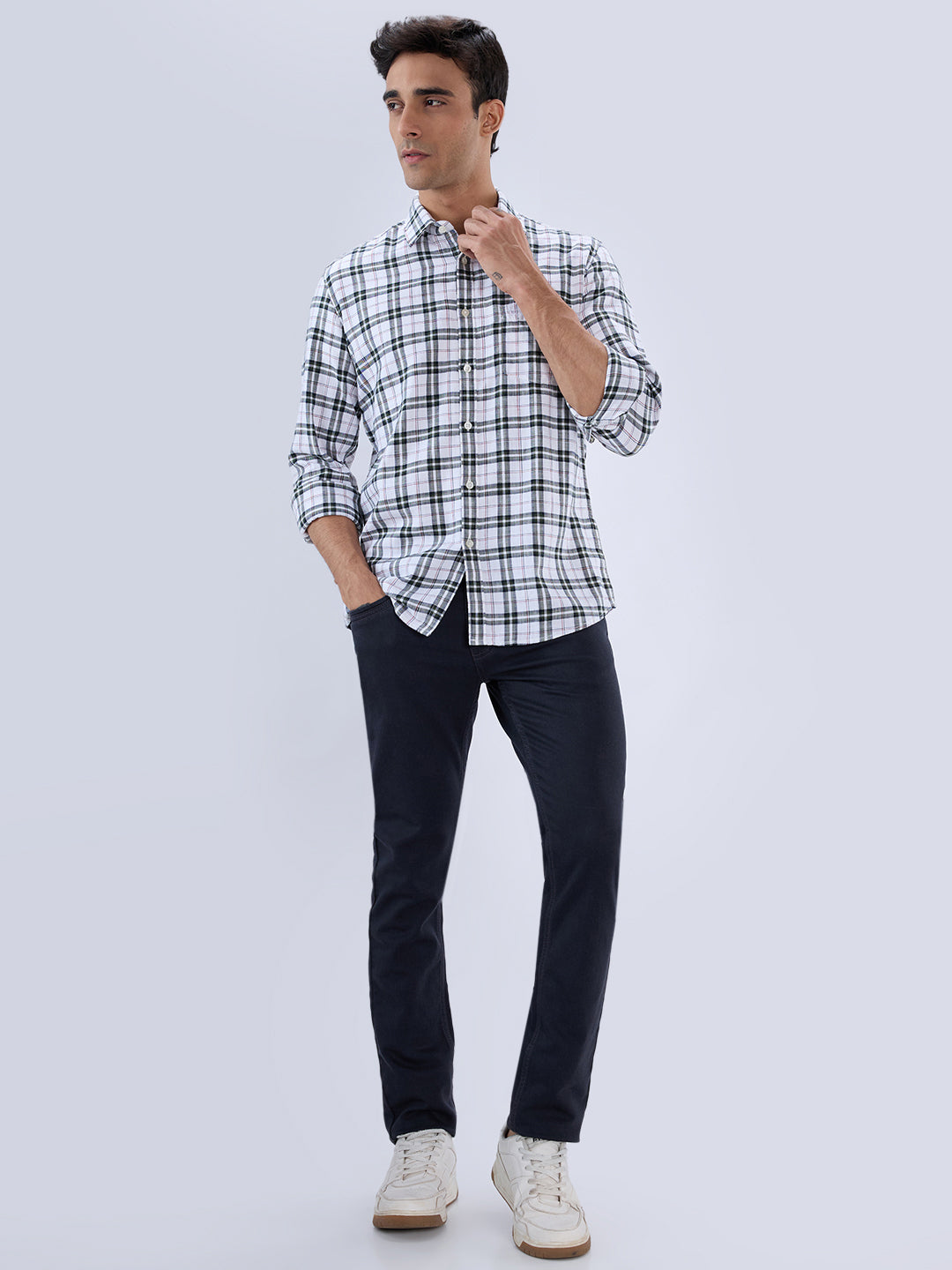 Parx Green Casual Shirt