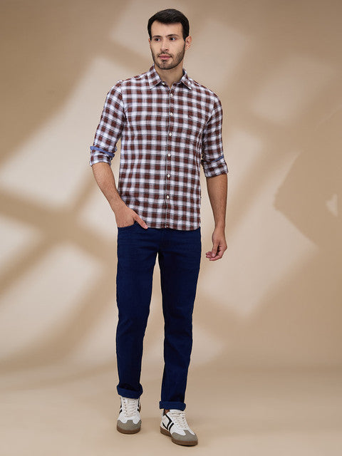 Parx Brown Casual Shirt 