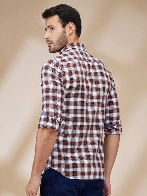 Parx Brown Casual Shirt 