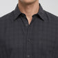 Parx Men Grey Slim Fit Checks Casual Shirt