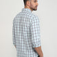 Parx Men Blue Checks Slim Fit Cotton Casual Shirt
