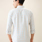 Parx Men Orange Checks Slim Fit Cotton Casual Shirt