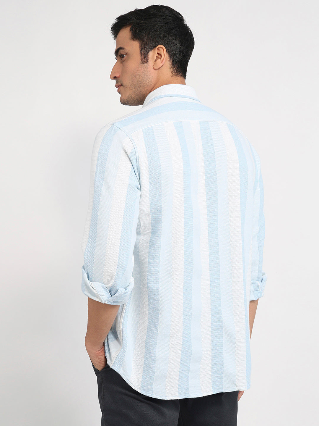 Parx Blue Casual Shirt