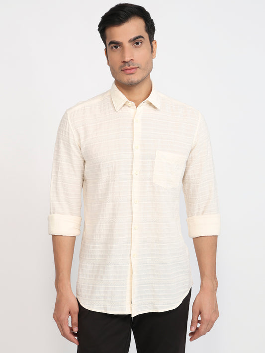 Parx White Casual Shirt