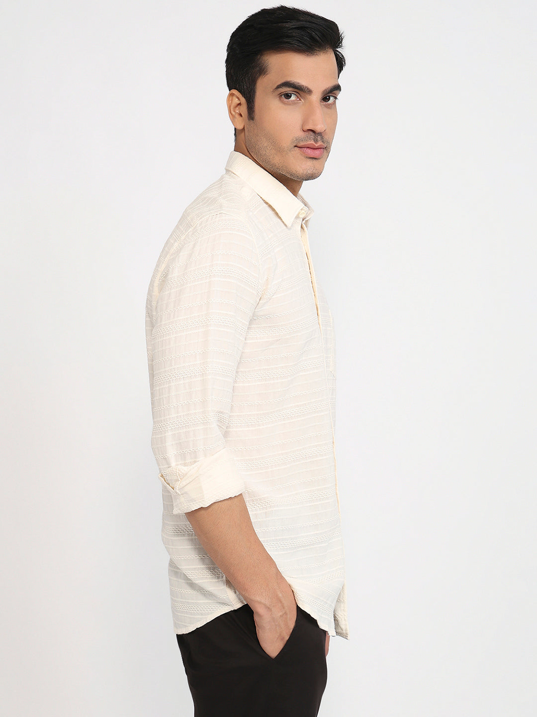 Parx White Casual Shirt