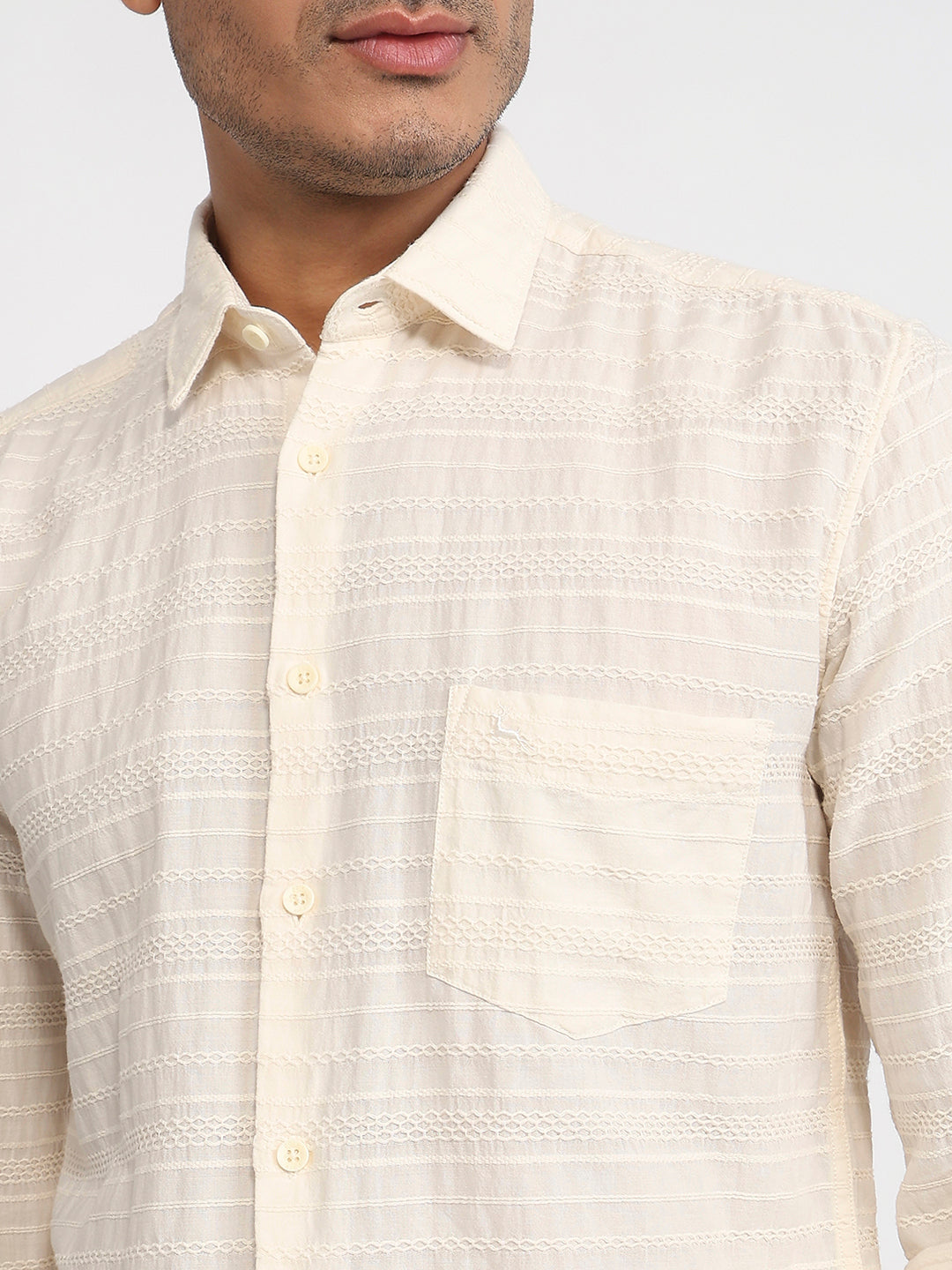 Parx White Casual Shirt