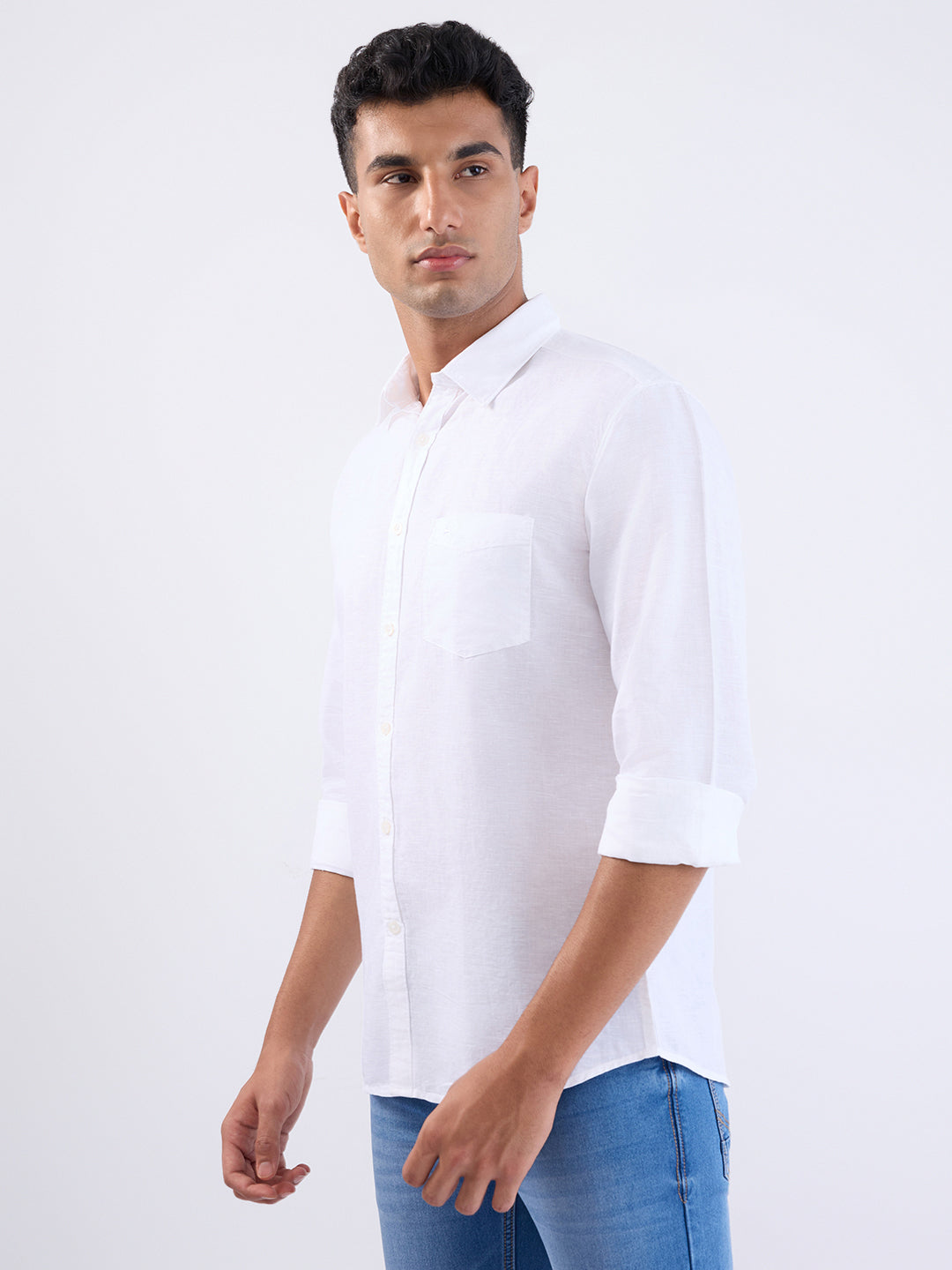 Parx White Casual Shirt