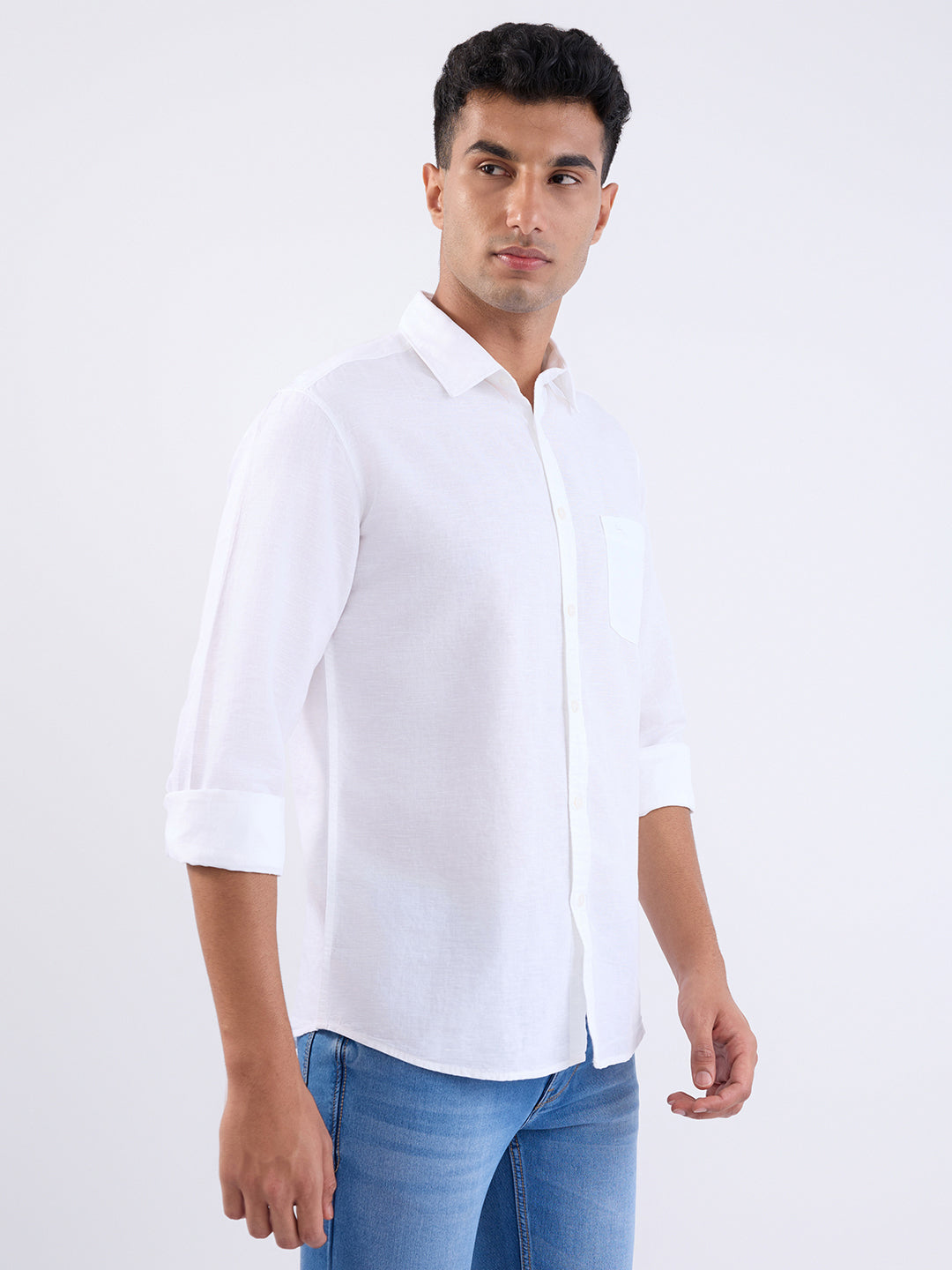 Parx White Casual Shirt