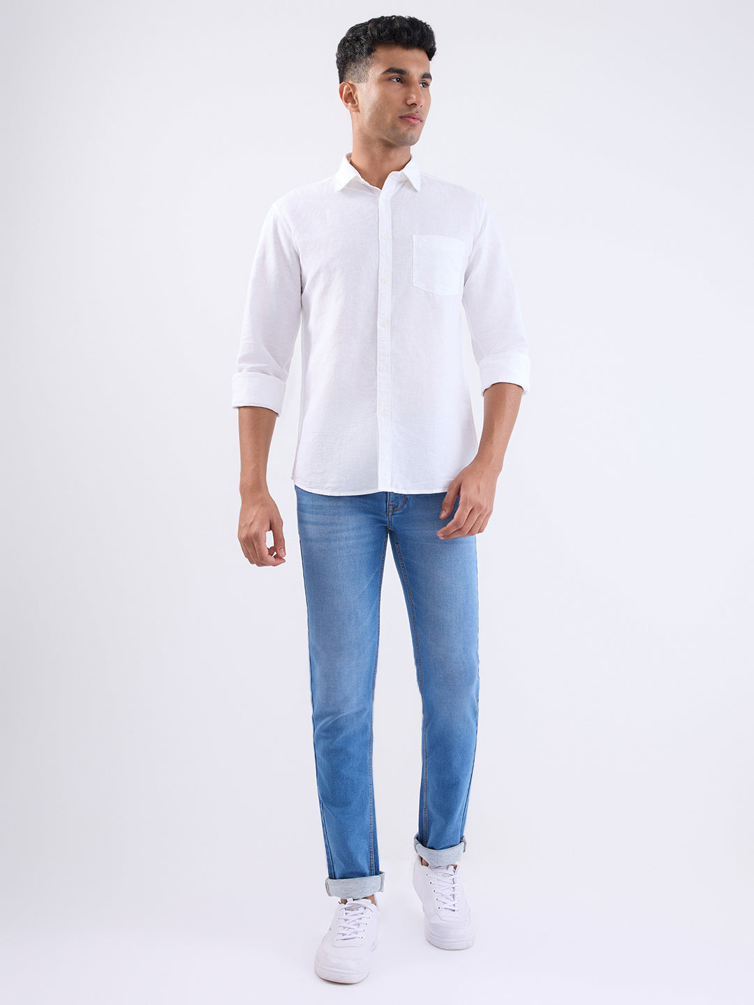 Parx White Casual Shirt