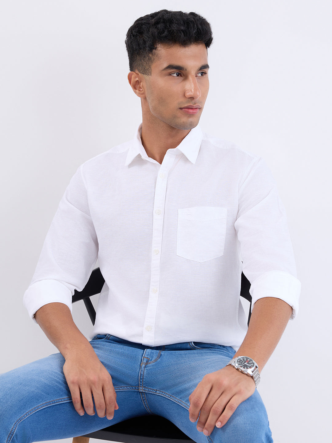 Parx White Casual Shirt