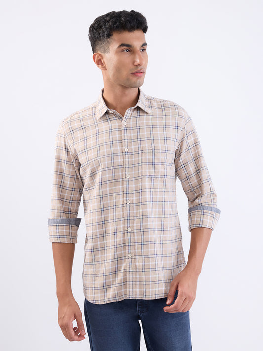 Parx Brown Casual Shirt 