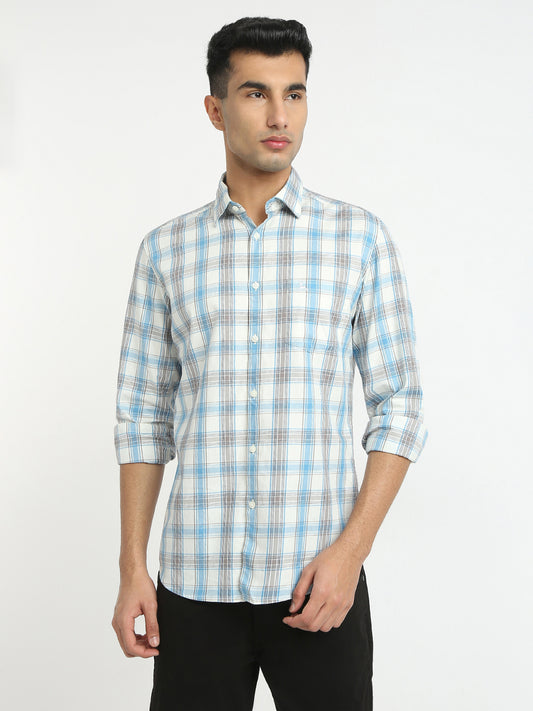 Parx Blue Casual Shirt 