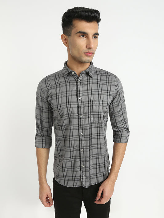 Parx Grey Casual Shirt 
