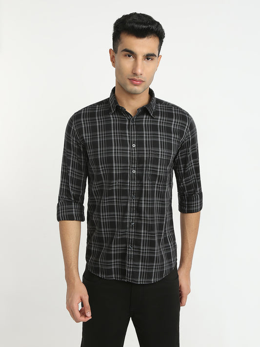 Parx Black Casual Shirt 