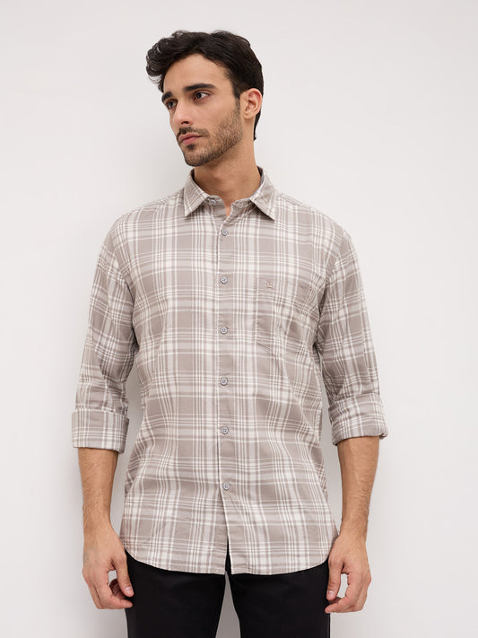 Parx Grey Casual Shirt