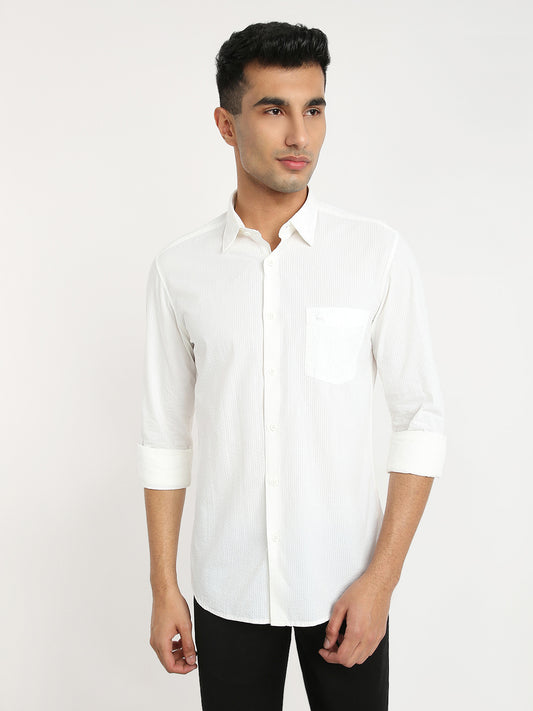 Parx White Casual Shirt 
