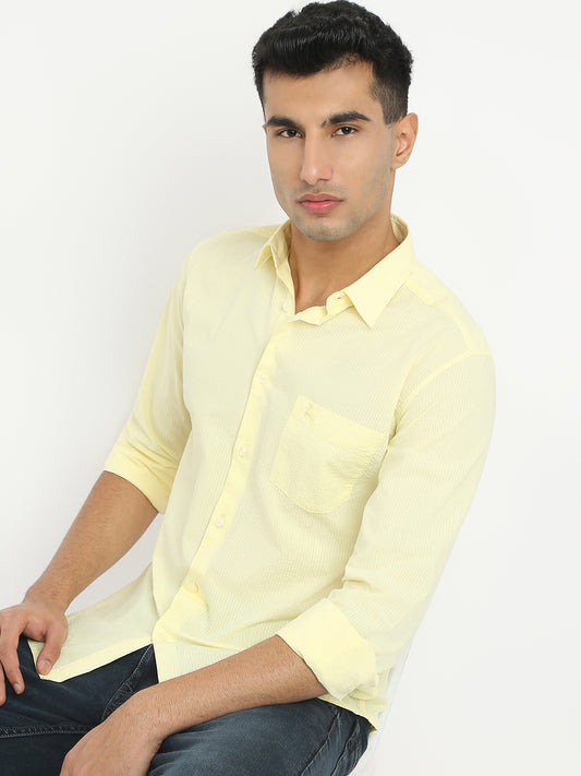 Parx Yellow Casual Shirt 