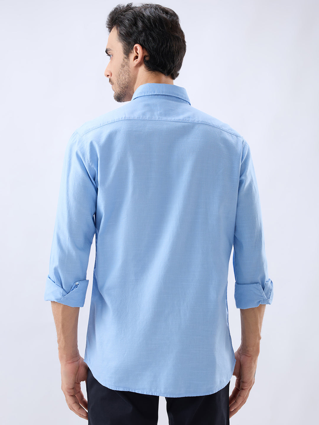 Parx Blue Casual Shirt