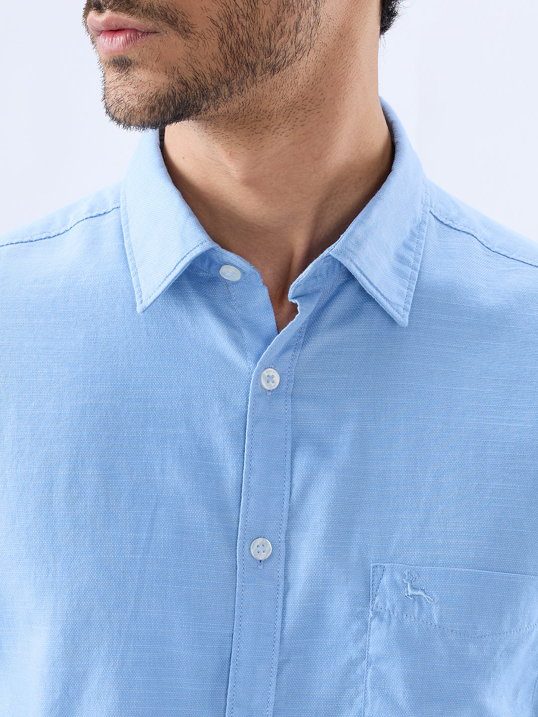 Parx Blue Casual Shirt