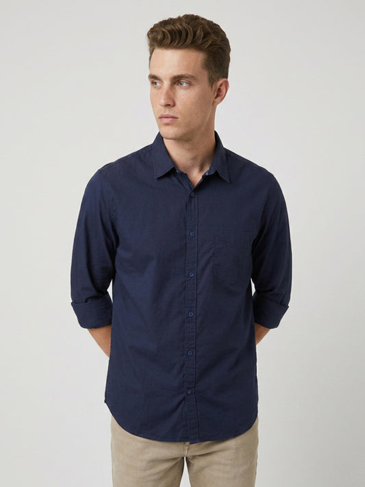 Parx Blue Casual Shirt
