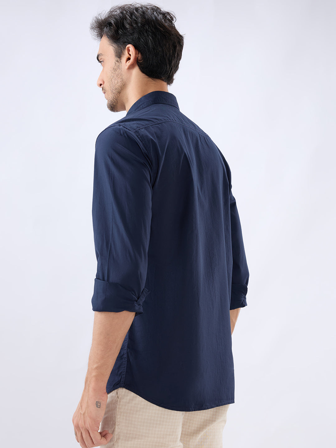 Parx Blue Casual Shirt