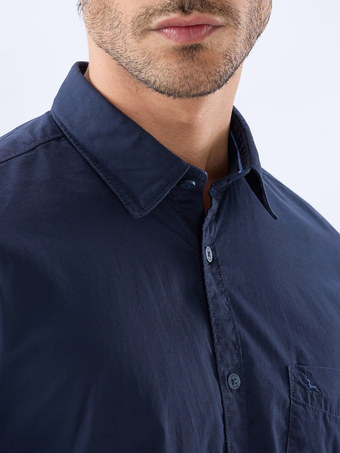 Parx Blue Casual Shirt
