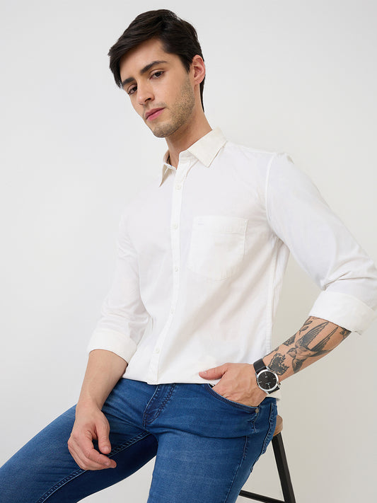 Parx White Casual Shirt 