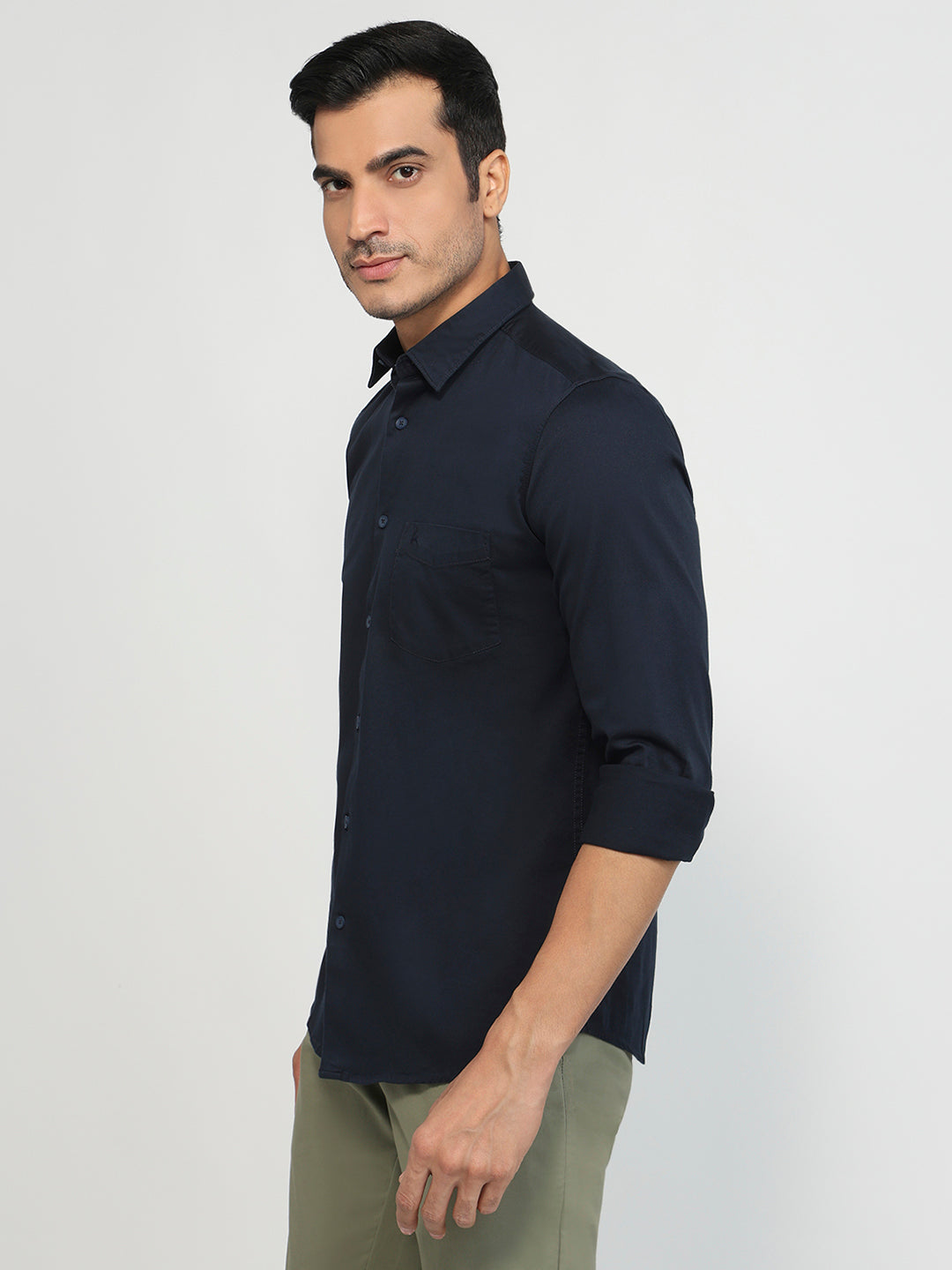 Parx Blue Casual Shirt