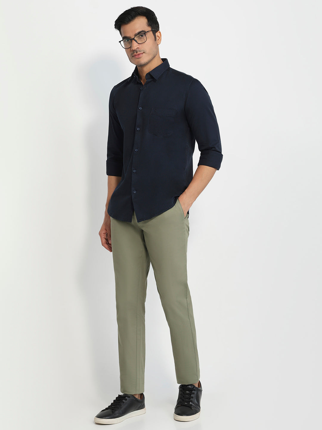 Parx Blue Casual Shirt
