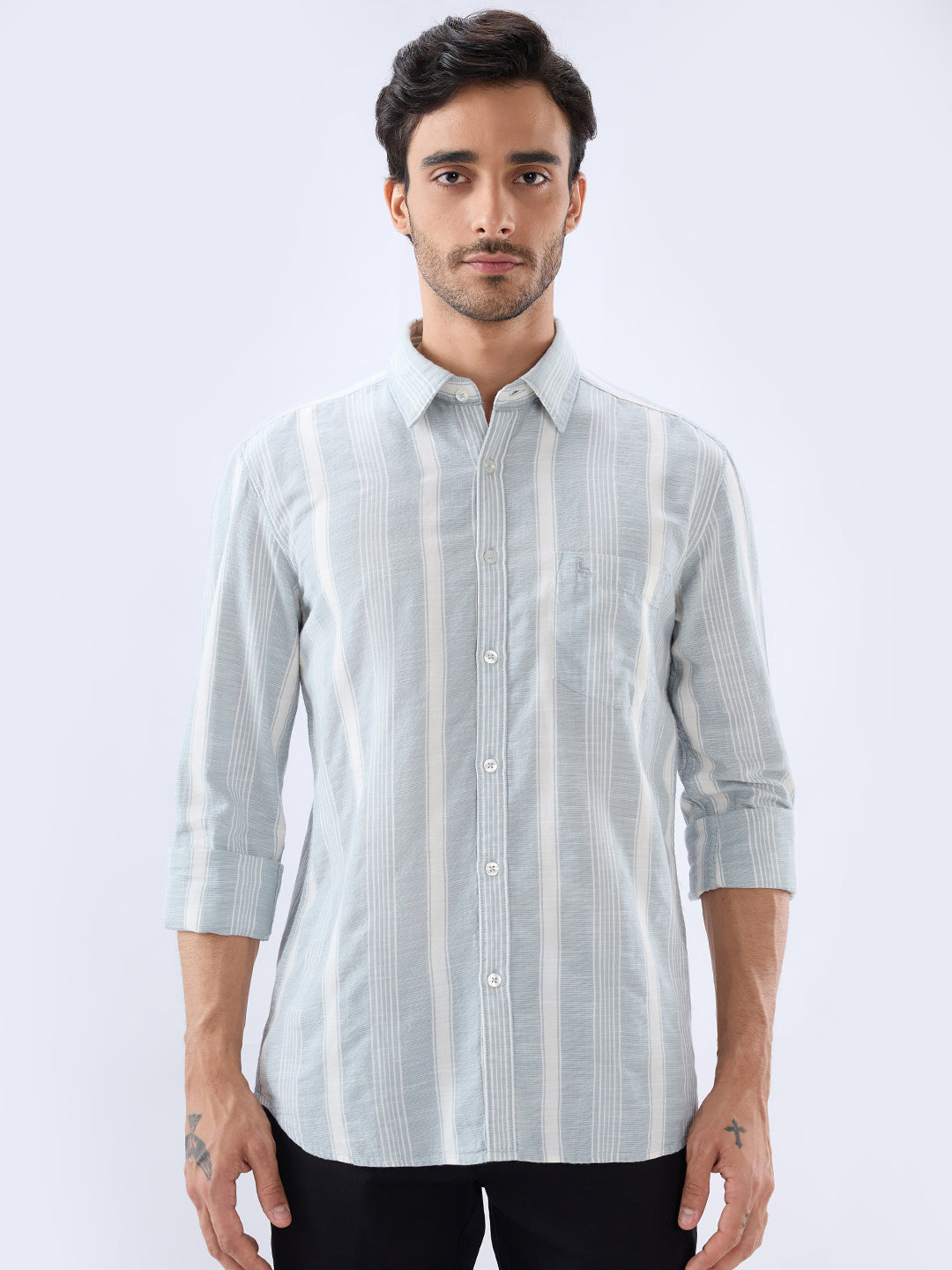 Parx Grey Casual Shirt