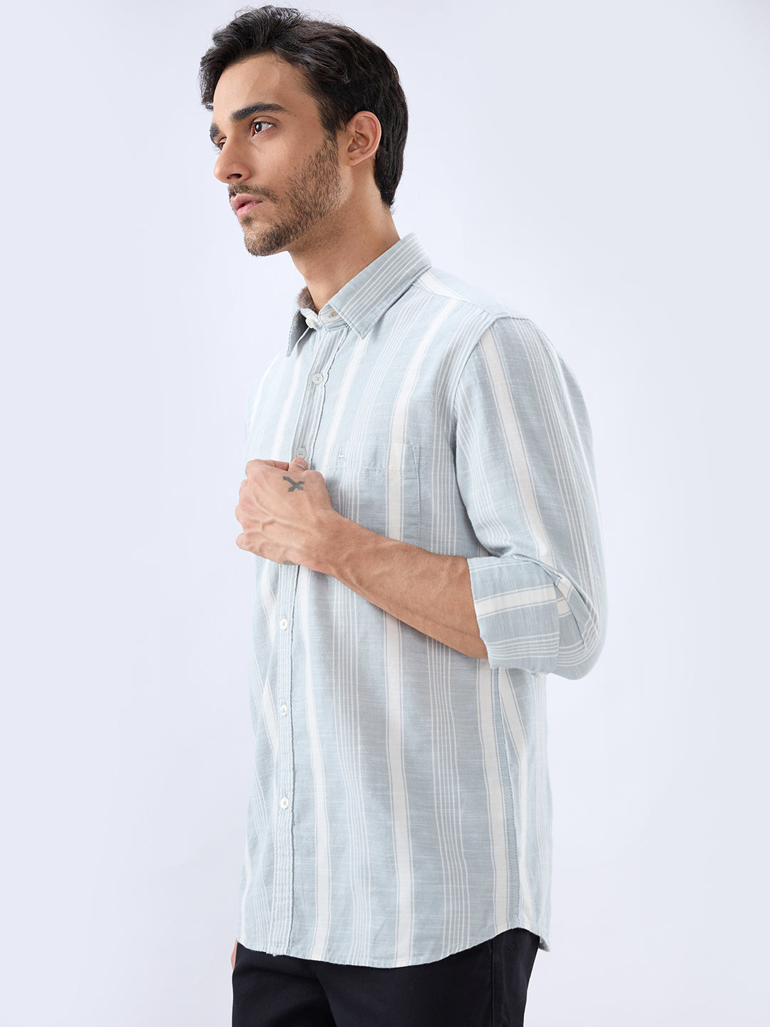 Parx Grey Casual Shirt