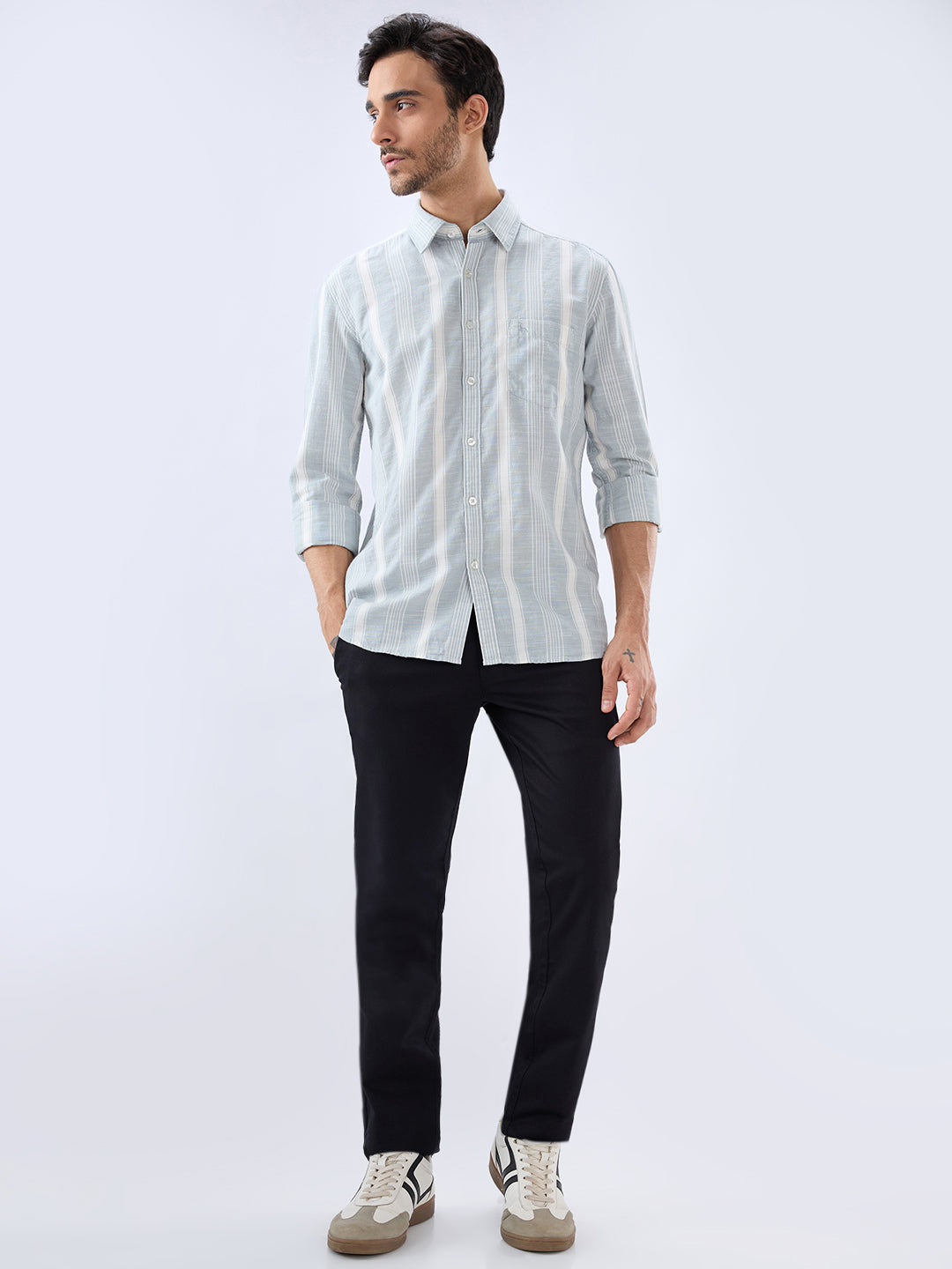 Parx Grey Casual Shirt