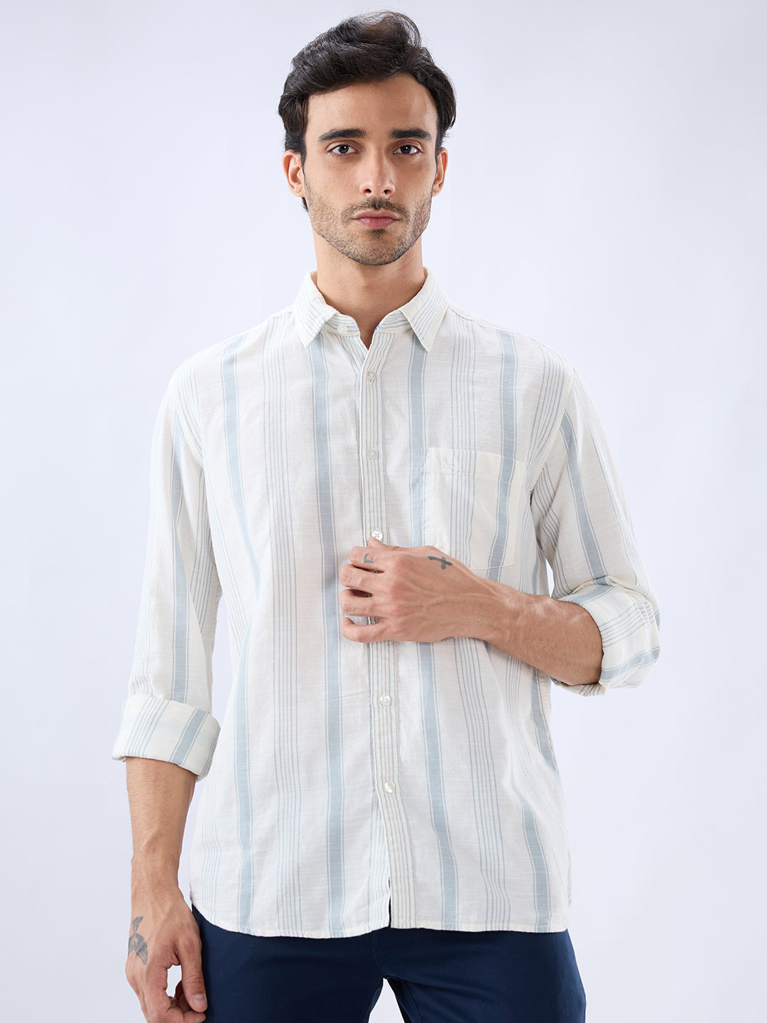 Parx White Casual Shirt