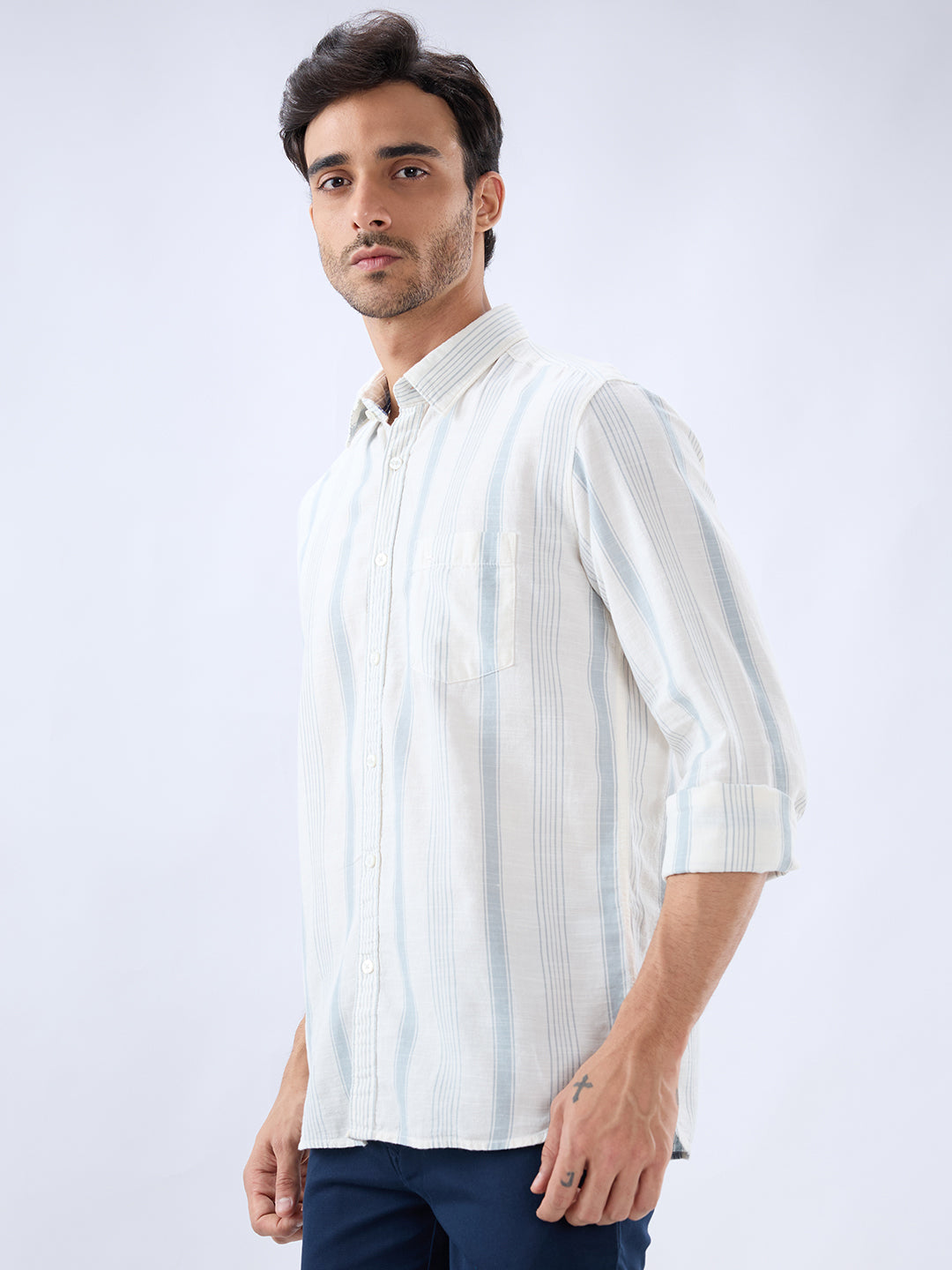 Parx White Casual Shirt
