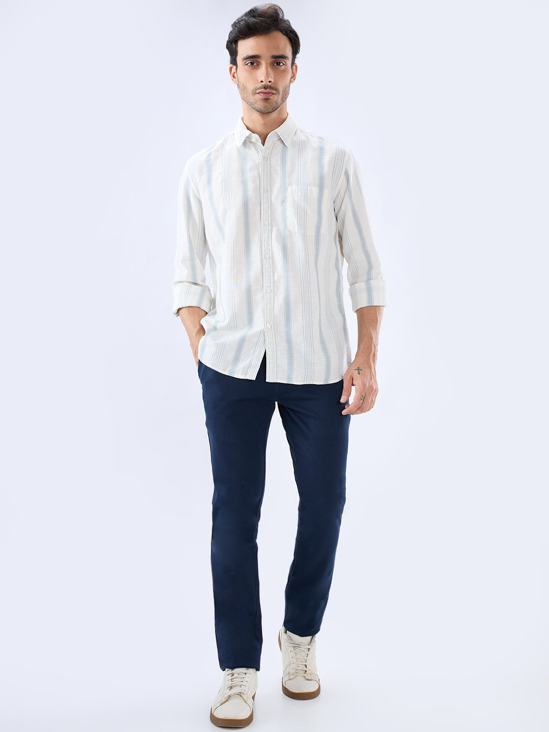 Parx White Casual Shirt