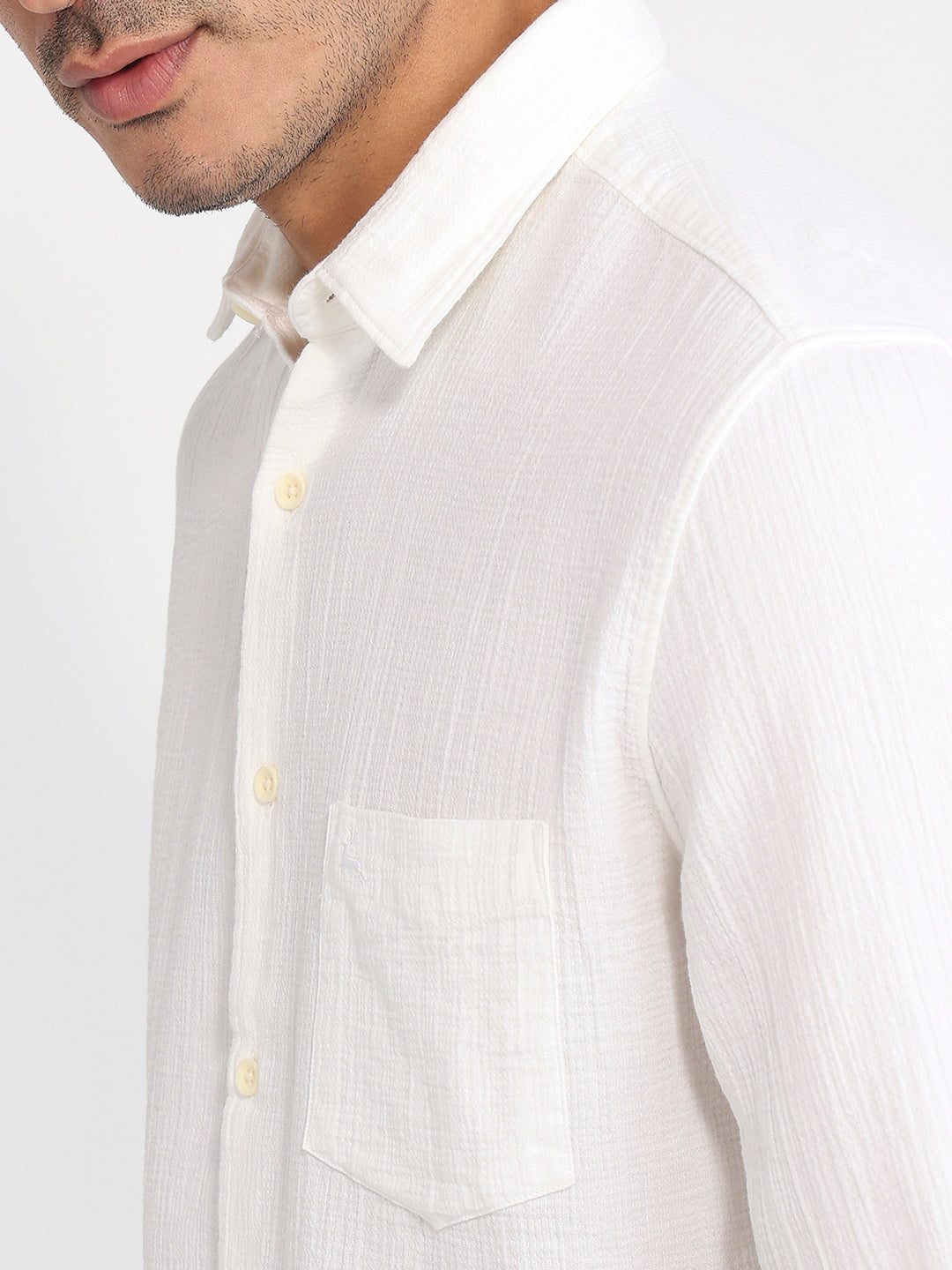 Parx White Casual Shirt