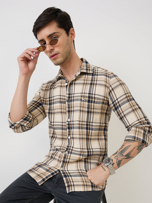 Parx Brown Casual Shirt 