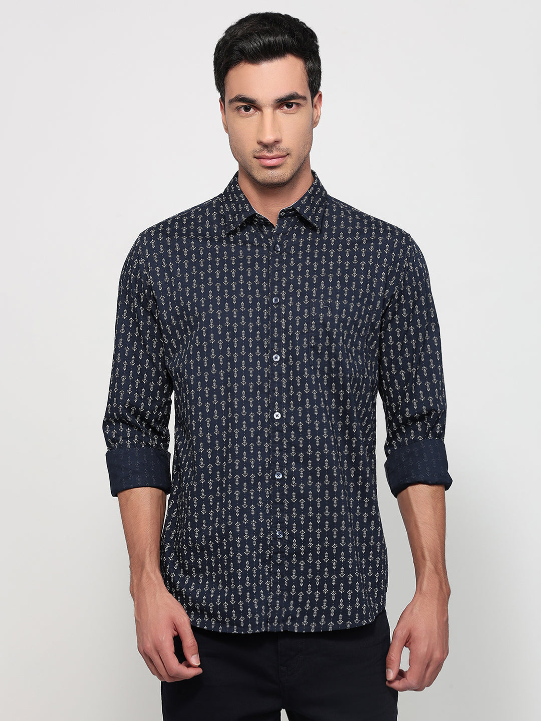Parx Blue Casual Shirt