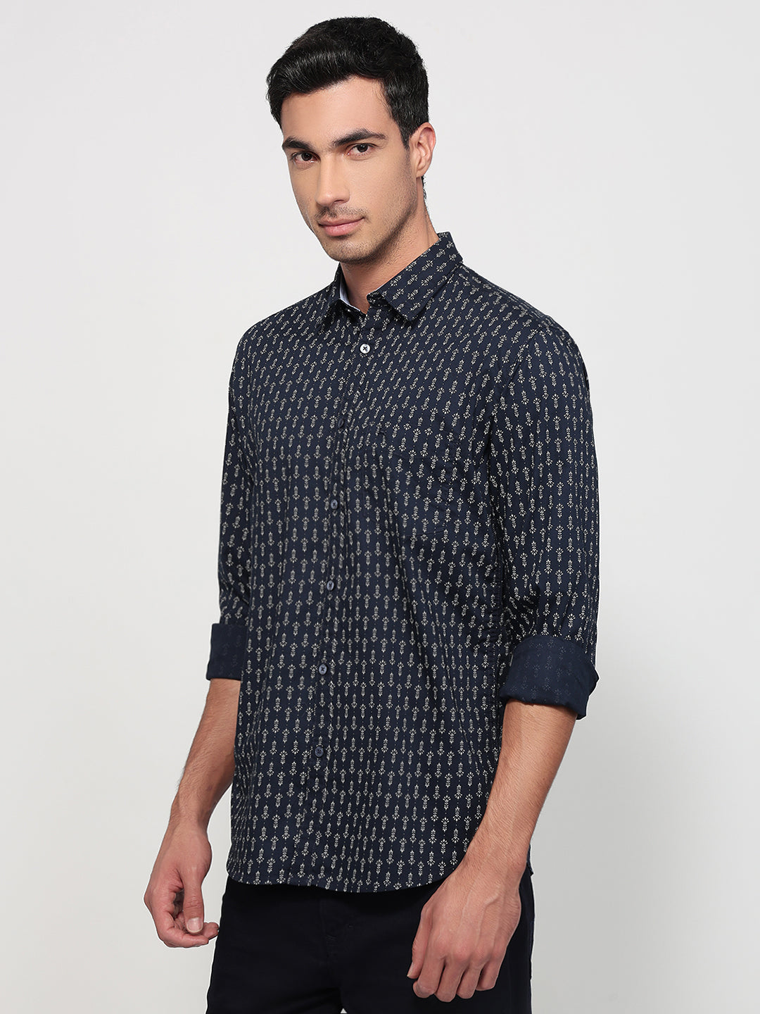 Parx Blue Casual Shirt