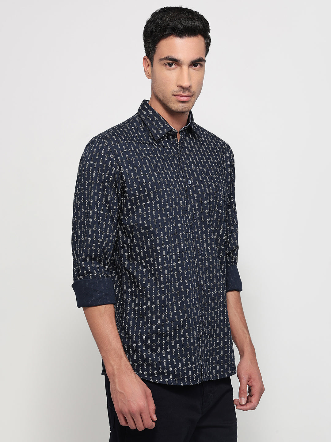 Parx Blue Casual Shirt