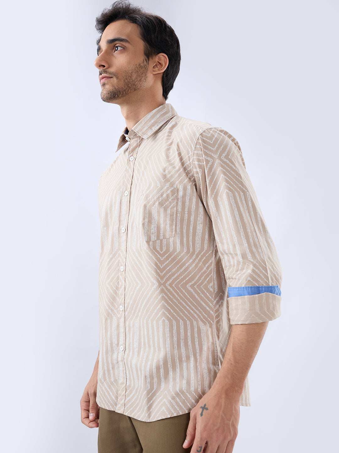 Parx Green Casual Shirt