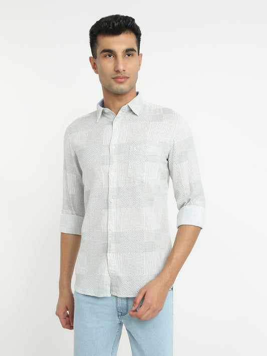 Parx Green Casual Shirt 