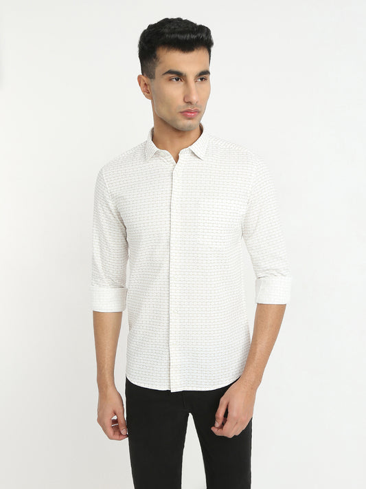 Parx Brown Casual Shirt 