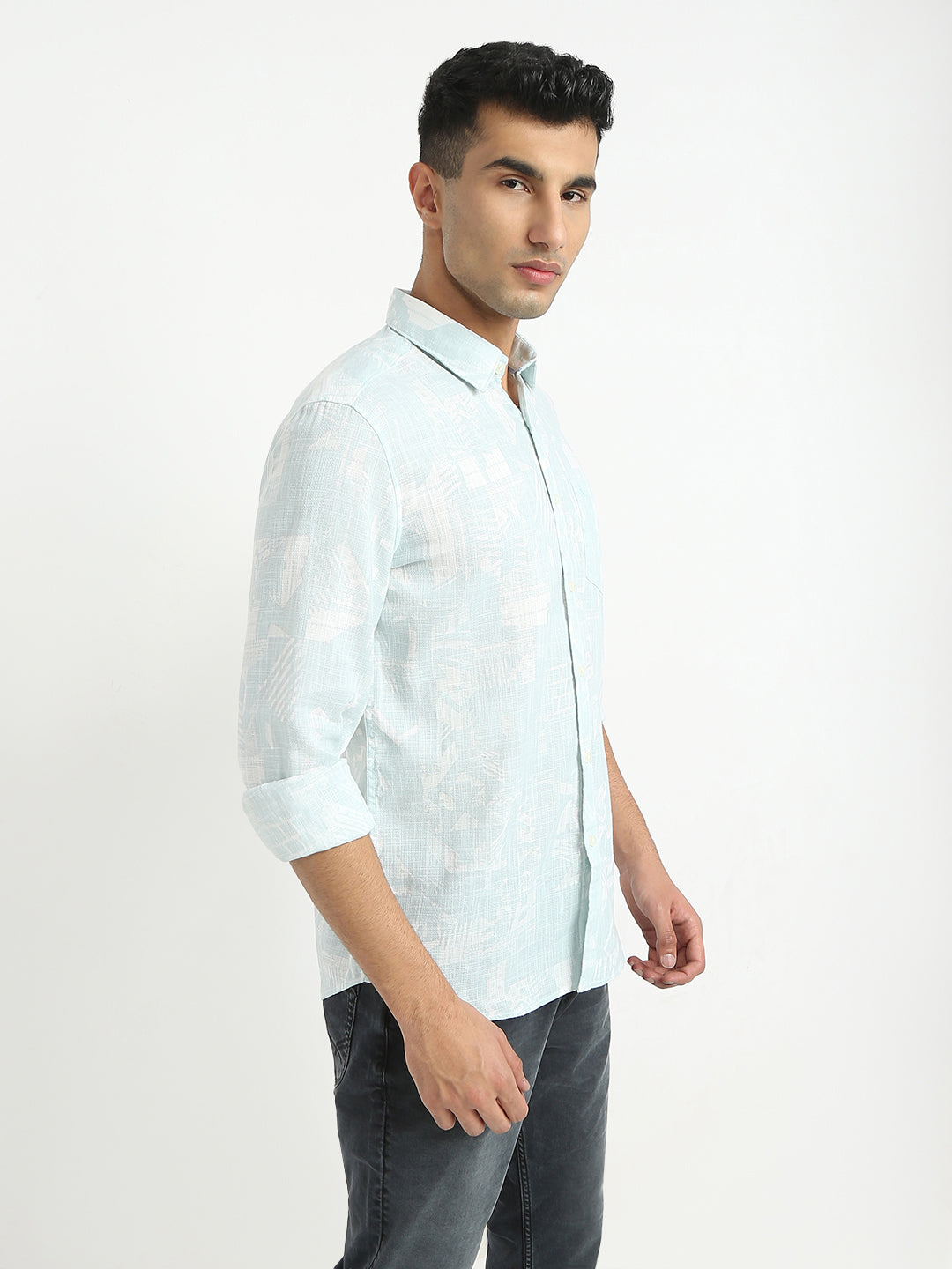 Parx Grey Casual Shirt 