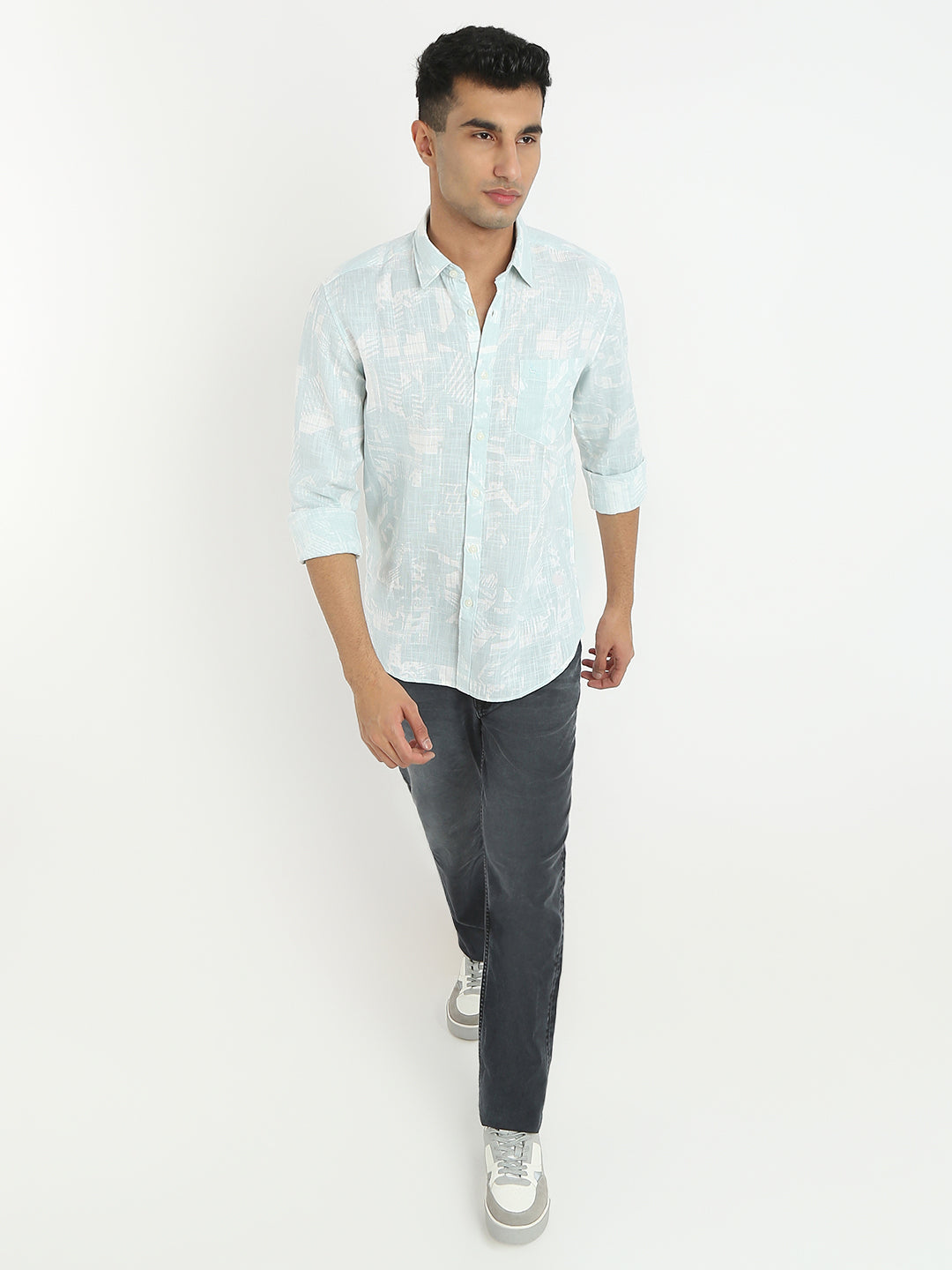 Parx Grey Casual Shirt 