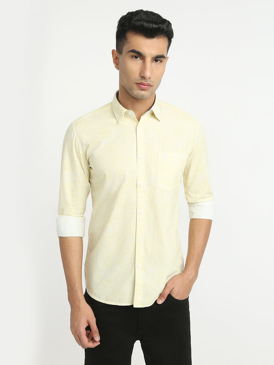 Parx Yellow Casual Shirt 