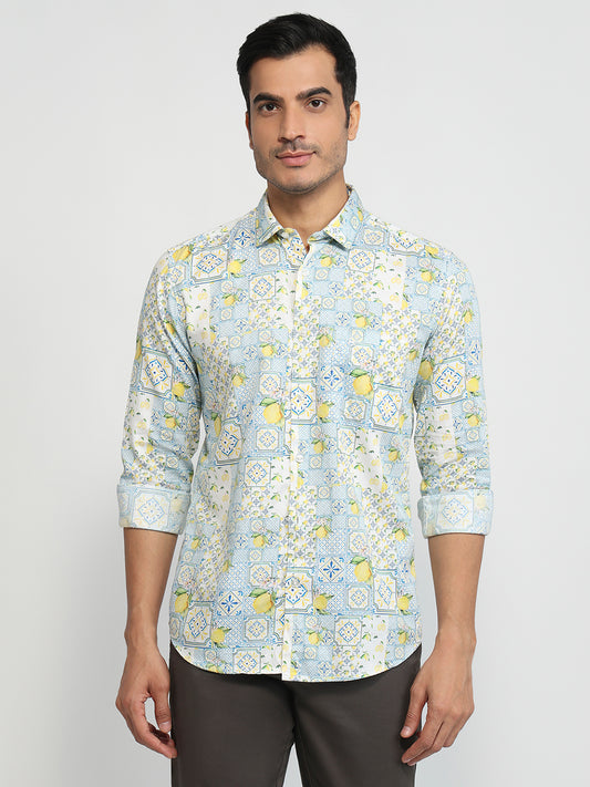 Parx Yellow Casual Shirt